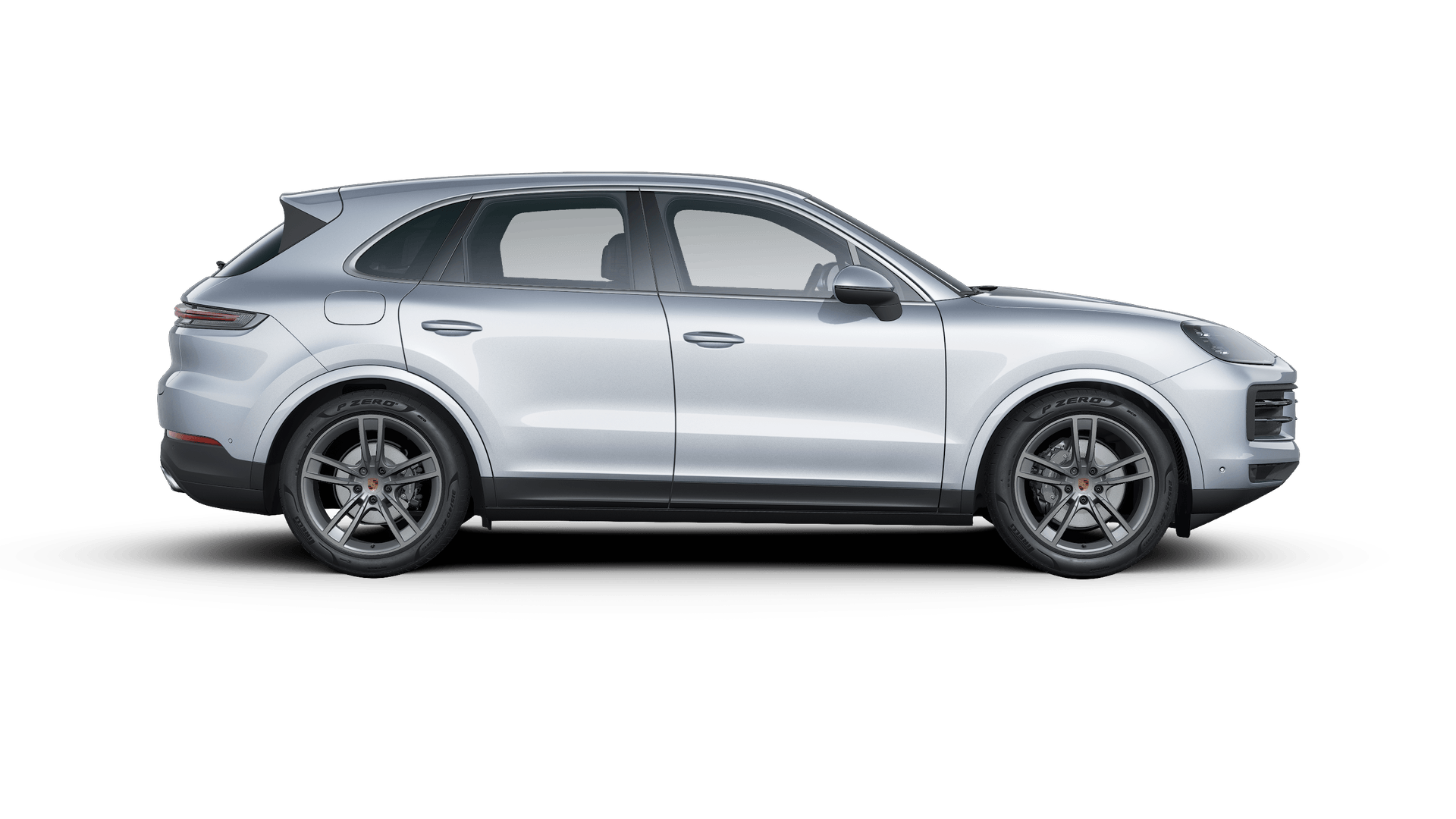 Cayenne 外观图，显示汽车右侧